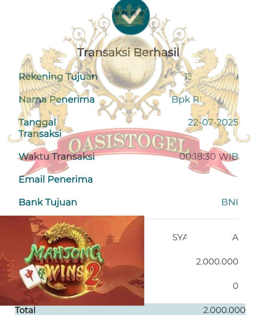 BUKTI JACKPOT OASISTOGEL