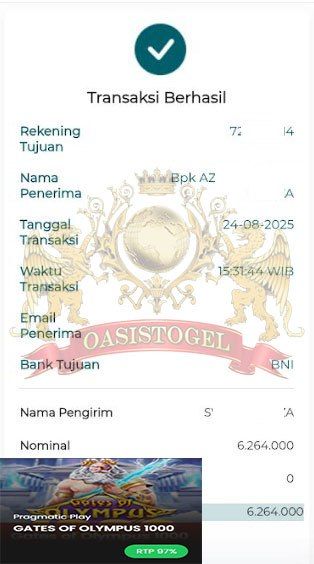 BUKTI JACKPOT OASISTOGEL