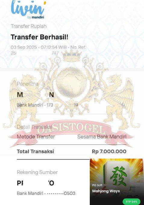 BUKTI JACKPOT OASISTOGEL