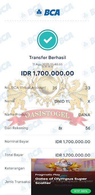 BUKTI JACKPOT OASISTOGEL