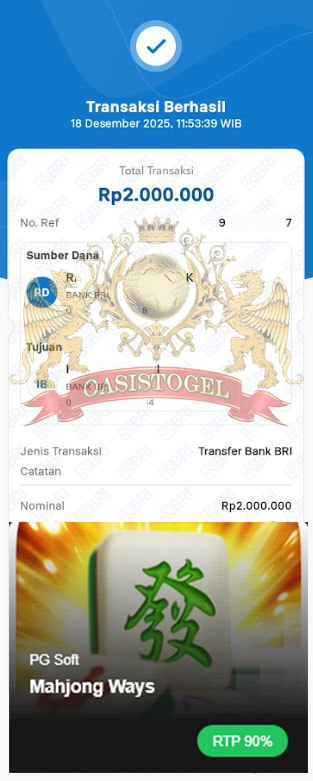 BUKTI JACKPOT OASISTOGEL