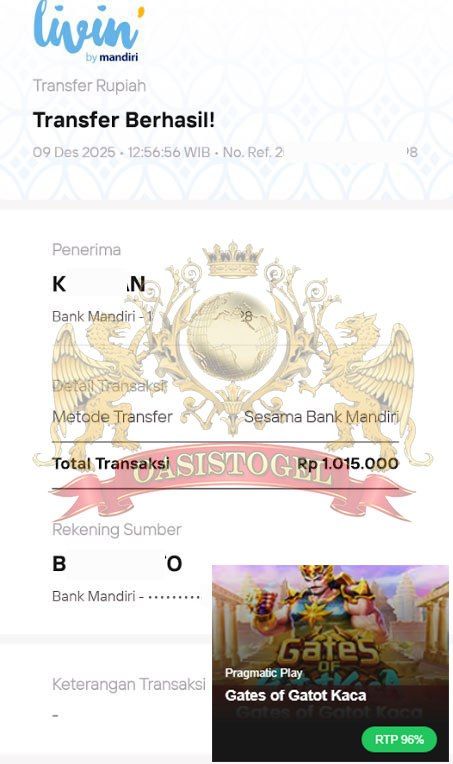 BUKTI JACKPOT OASISTOGEL