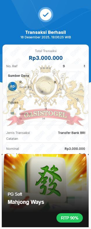 BUKTI JACKPOT OASISTOGEL