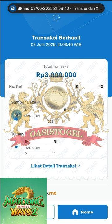 BUKTI JACKPOT OASISTOGEL