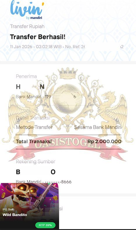 BUKTI JACKPOT OASISTOGEL