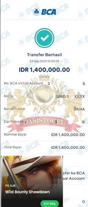BUKTI JACKPOT OASISTOGEL