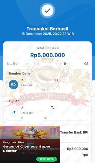 BUKTI JACKPOT OASISTOGEL