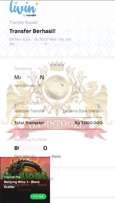 BUKTI JACKPOT OASISTOGEL