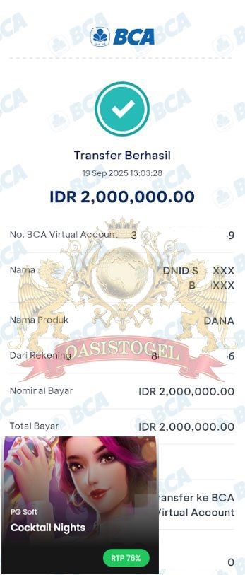 BUKTI JACKPOT OASISTOGEL
