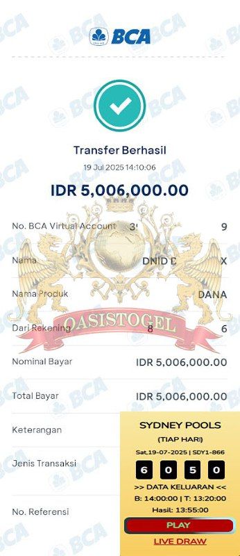 BUKTI JACKPOT OASISTOGEL