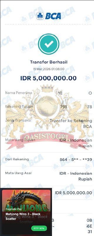 BUKTI JACKPOT OASISTOGEL