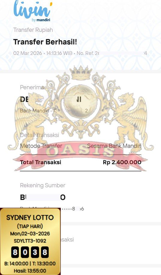 BUKTI JACKPOT OASISTOGEL