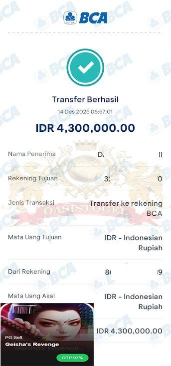 BUKTI JACKPOT OASISTOGEL