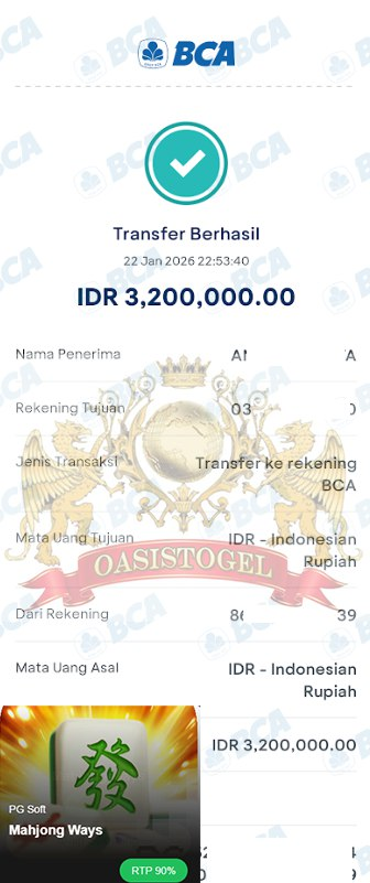 BUKTI JACKPOT OASISTOGEL