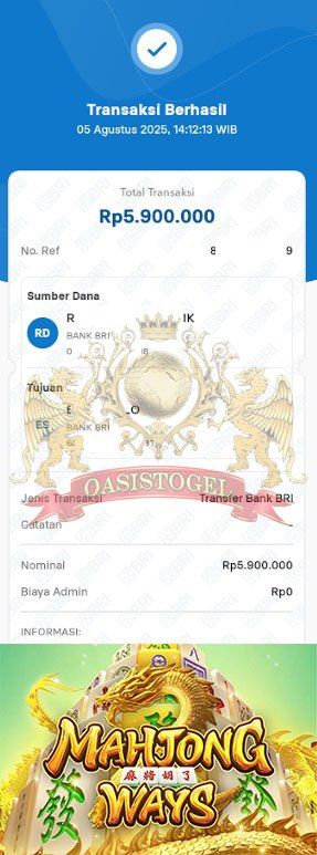 BUKTI JACKPOT OASISTOGEL