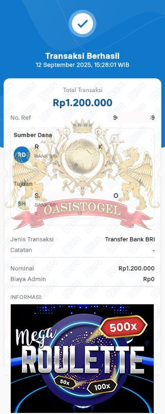 BUKTI JACKPOT OASISTOGEL