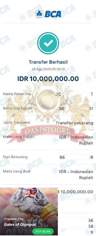 BUKTI JACKPOT OASISTOGEL