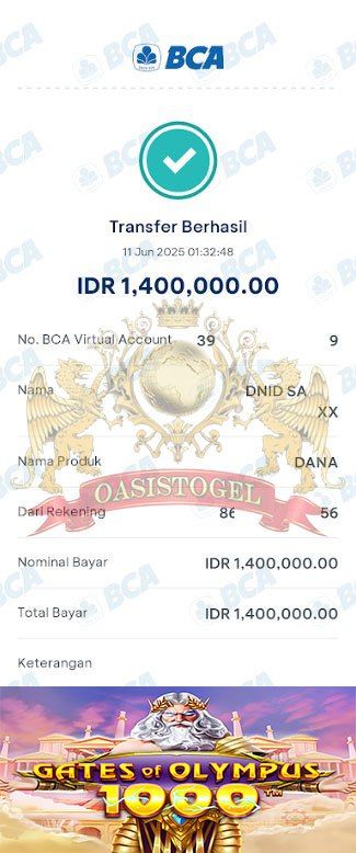 BUKTI JACKPOT OASISTOGEL