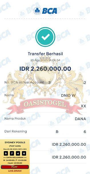 BUKTI JACKPOT OASISTOGEL