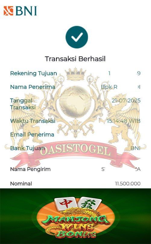 BUKTI JACKPOT OASISTOGEL