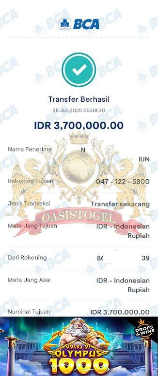 BUKTI JACKPOT OASISTOGEL