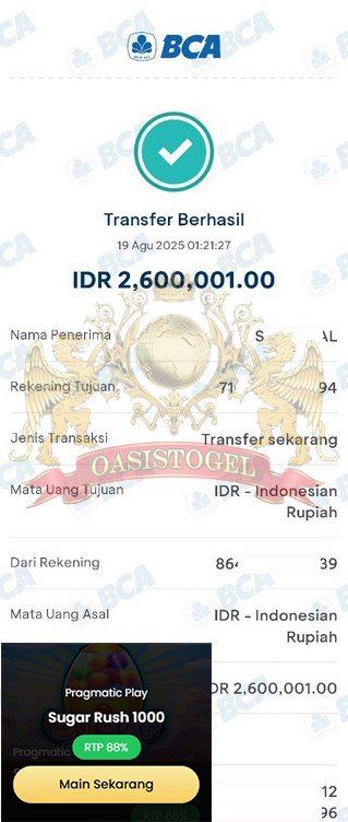 BUKTI JACKPOT OASISTOGEL