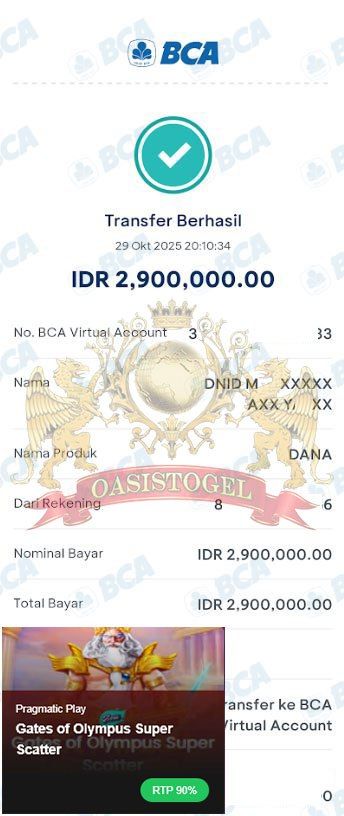 BUKTI JACKPOT OASISTOGEL