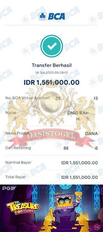 BUKTI JACKPOT OASISTOGEL