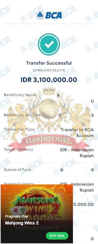 BUKTI JACKPOT OASISTOGEL