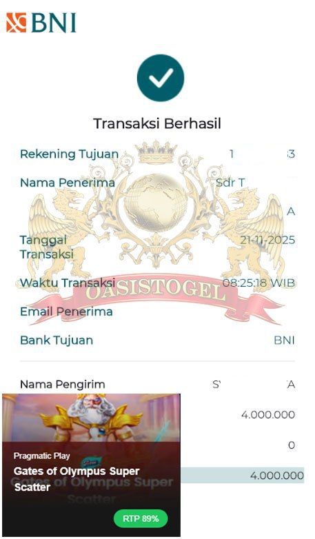 BUKTI JACKPOT OASISTOGEL