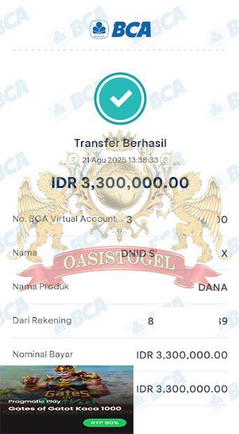 BUKTI JACKPOT OASISTOGEL
