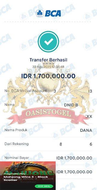 BUKTI JACKPOT OASISTOGEL