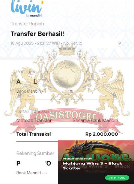 BUKTI JACKPOT OASISTOGEL
