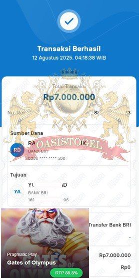BUKTI JACKPOT OASISTOGEL