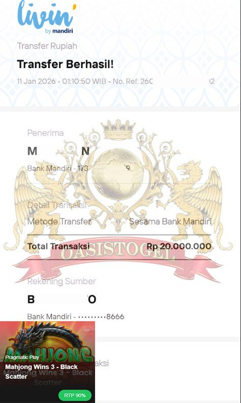 BUKTI JACKPOT OASISTOGEL