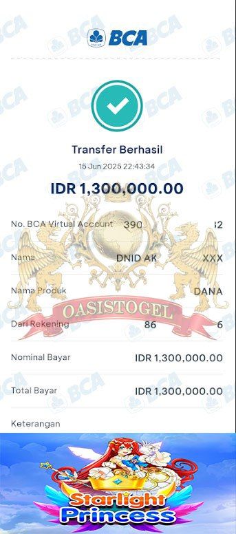 BUKTI JACKPOT OASISTOGEL