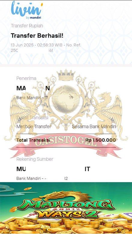 BUKTI JACKPOT OASISTOGEL