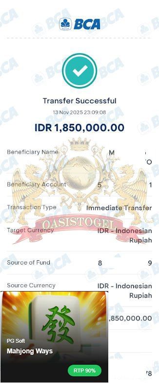 BUKTI JACKPOT OASISTOGEL