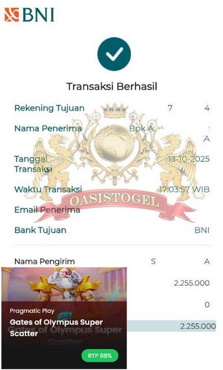 BUKTI JACKPOT OASISTOGEL