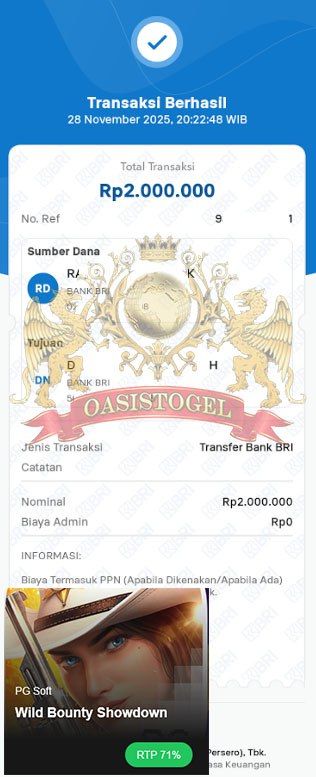 BUKTI JACKPOT OASISTOGEL