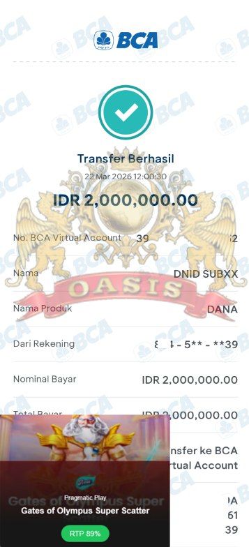 BUKTI JACKPOT OASISTOGEL