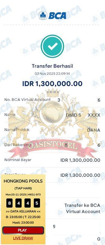 BUKTI JACKPOT OASISTOGEL