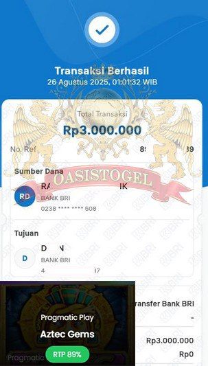 BUKTI JACKPOT OASISTOGEL