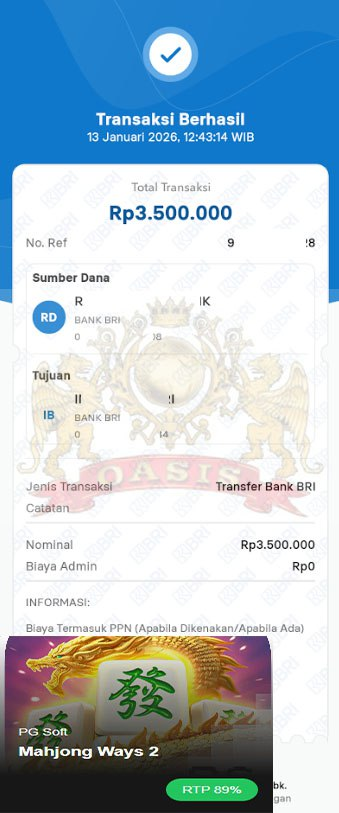 BUKTI JACKPOT OASISTOGEL