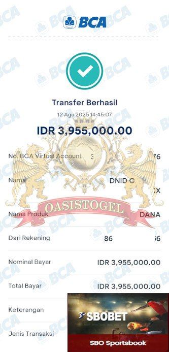 BUKTI JACKPOT OASISTOGEL