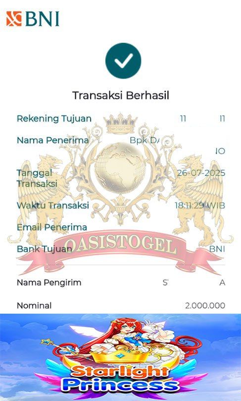 BUKTI JACKPOT OASISTOGEL