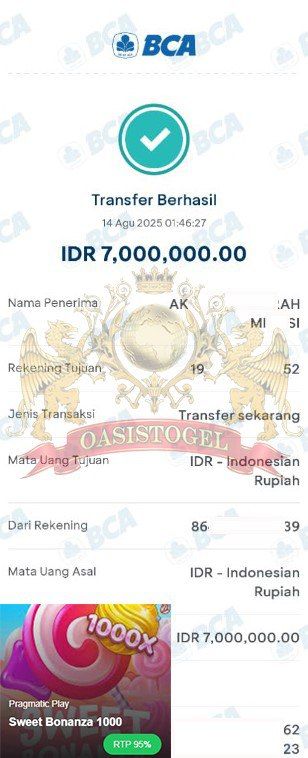 BUKTI JACKPOT OASISTOGEL
