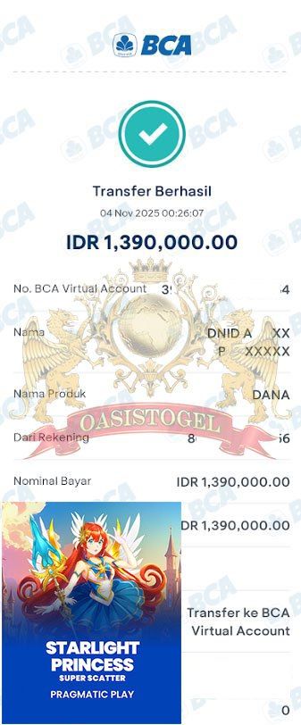 BUKTI JACKPOT OASISTOGEL