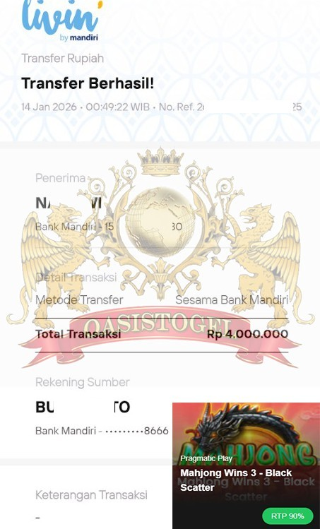 BUKTI JACKPOT OASISTOGEL