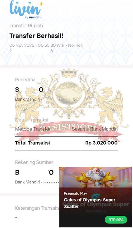 BUKTI JACKPOT OASISTOGEL